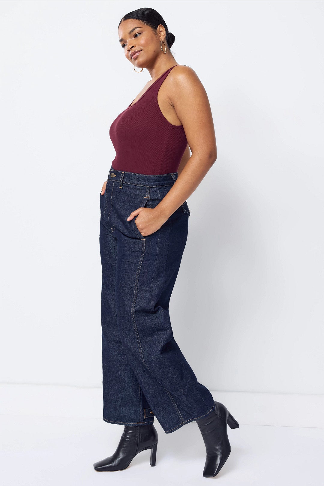 Ryder High Rise Barrel Leg Jeans by Veronica Beard 6