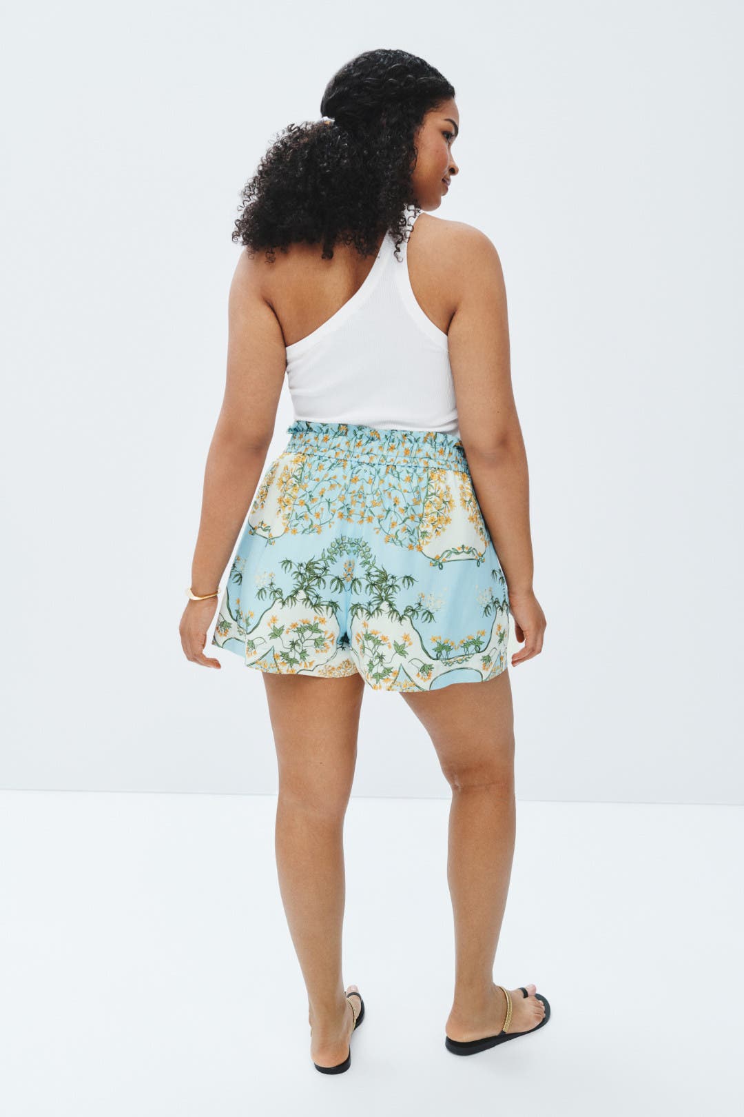 Placed Print Drawstring Shorts by Derek Lam 10 Crosby x RTR | Rent