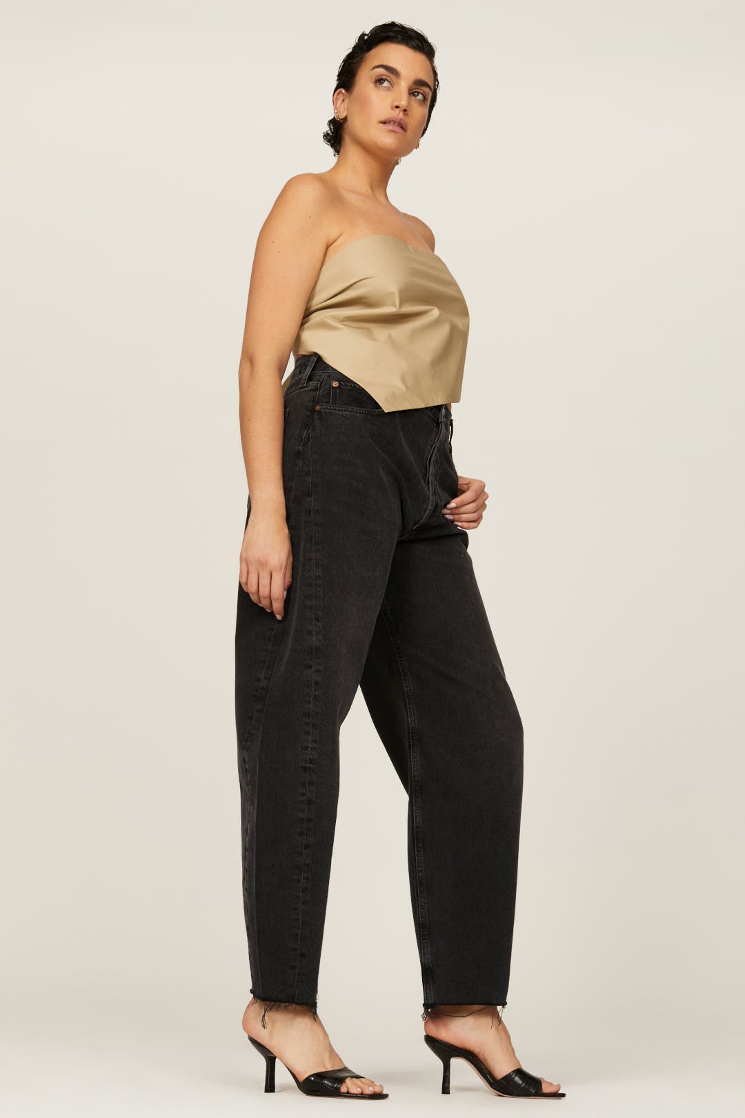 Luna Pieced Curved Jeans by AGOLDE | Rent the Runway