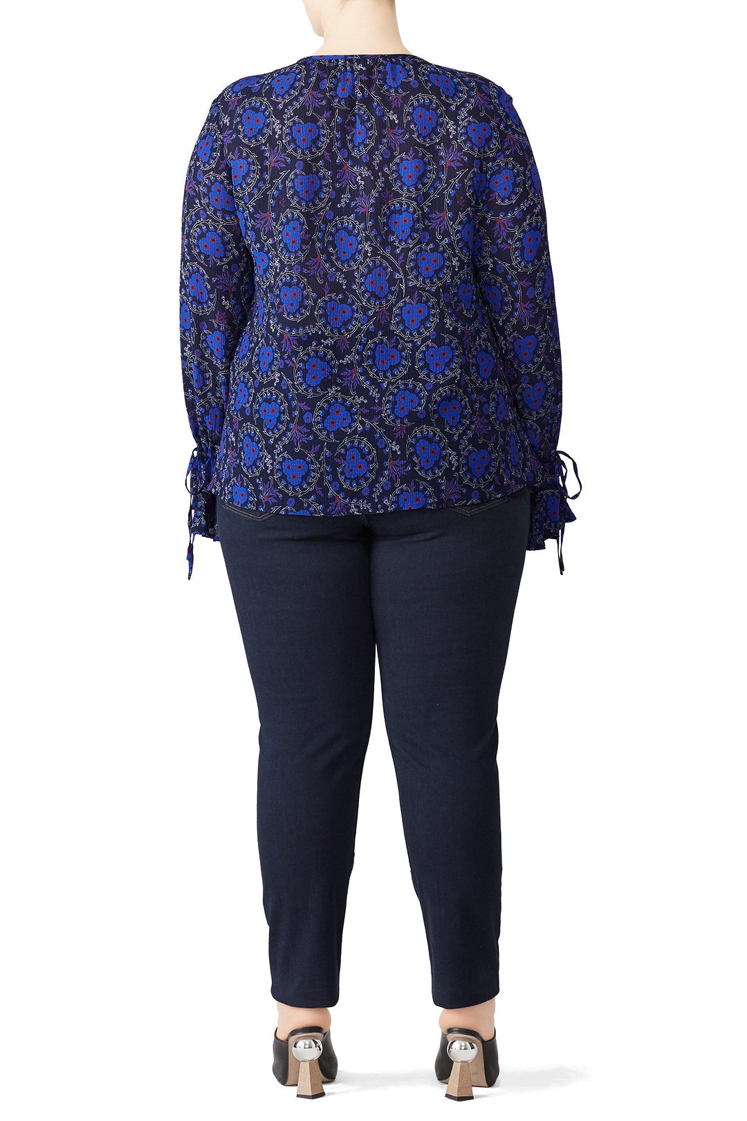 Collarless Bell Sleeve Top by Derek Lam 10 Crosby 4