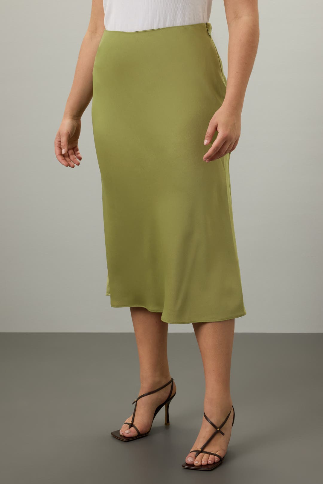 Green Satin Slip Skirt by Jason Wu x RTR | Rent the Runway
