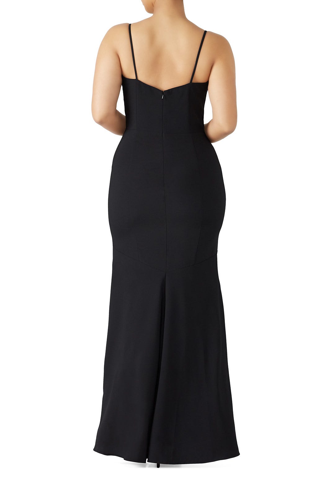 Black Side Panel Gown by Theia 5