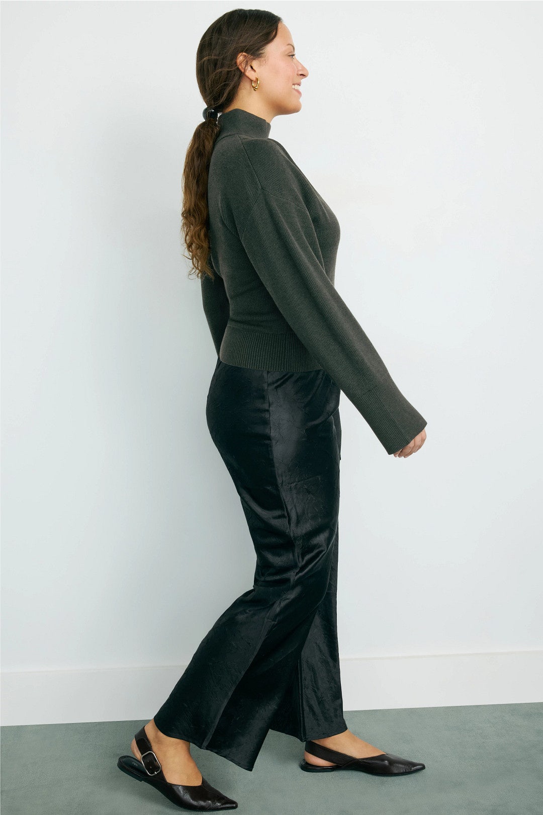 Wrap Funnel Neck Sweater by SIMKHAI 6