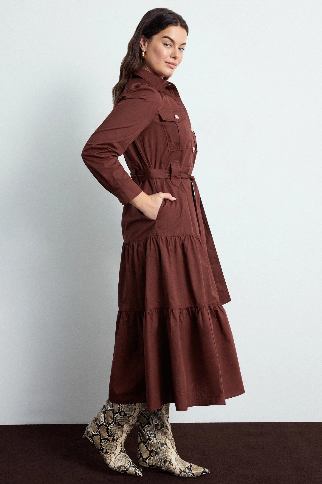 Tie Waist Shirt Dress by Derek Lam 10 Crosby x RTR 6