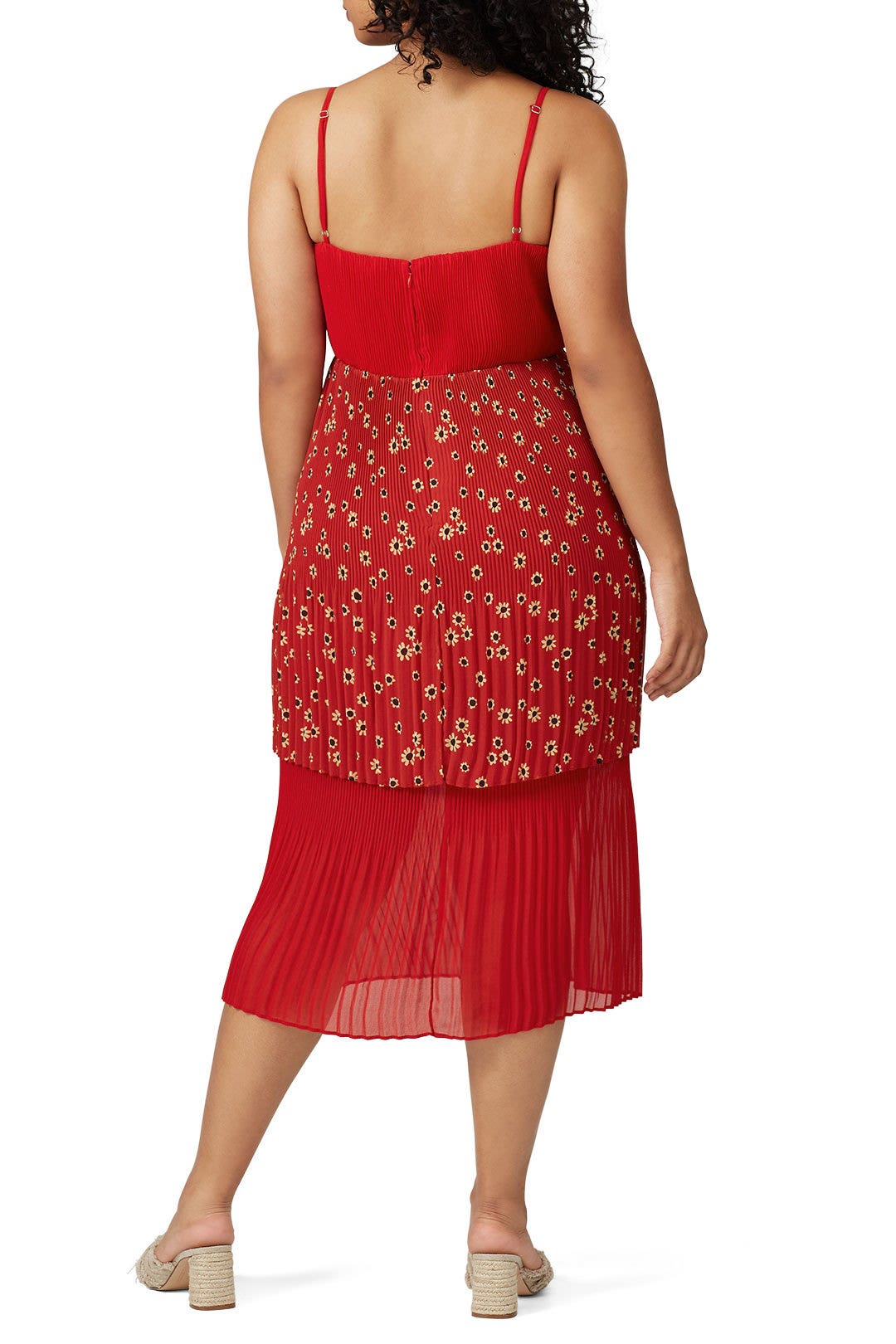 V-Neck Tiered Midi Dress by Fame & Partners 5