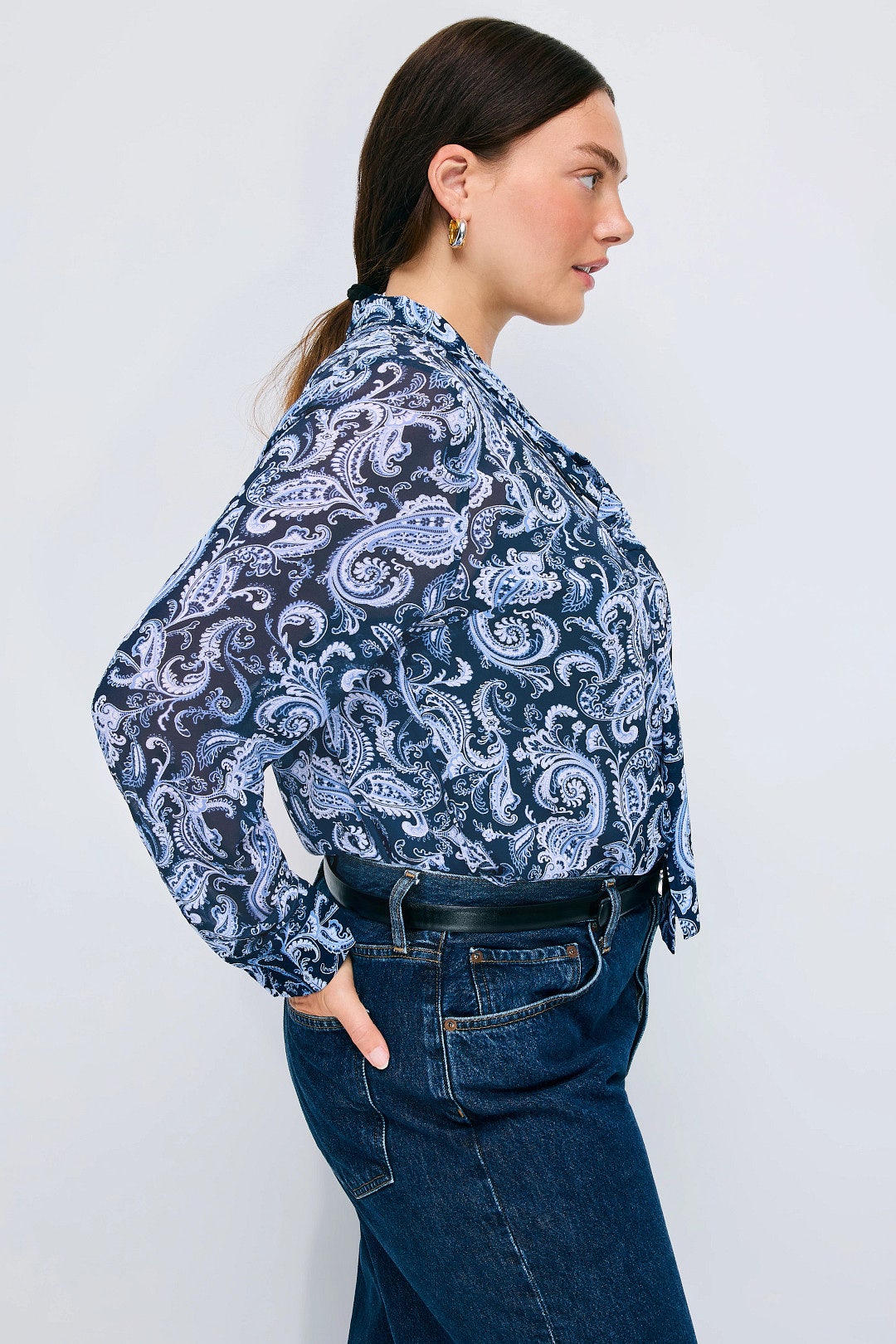 Paisley Bow Blouse by MICHAEL KORS 6