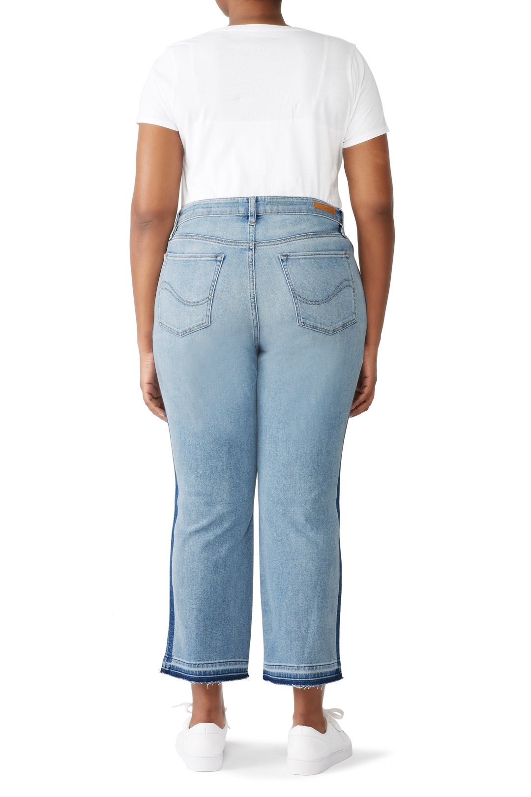 Two Tone Modern High Rise Crop Jeans by Sanctuary 5