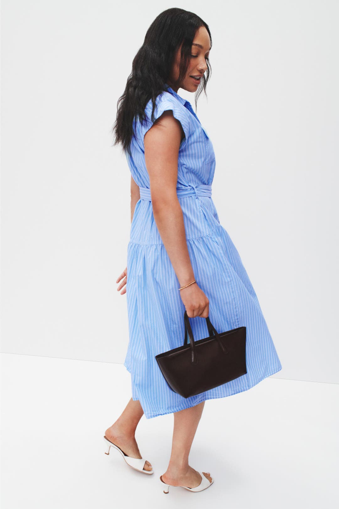 Cap Sleeve Collared Midi Dress by Derek Lam 10 Crosby x RTR | Rent