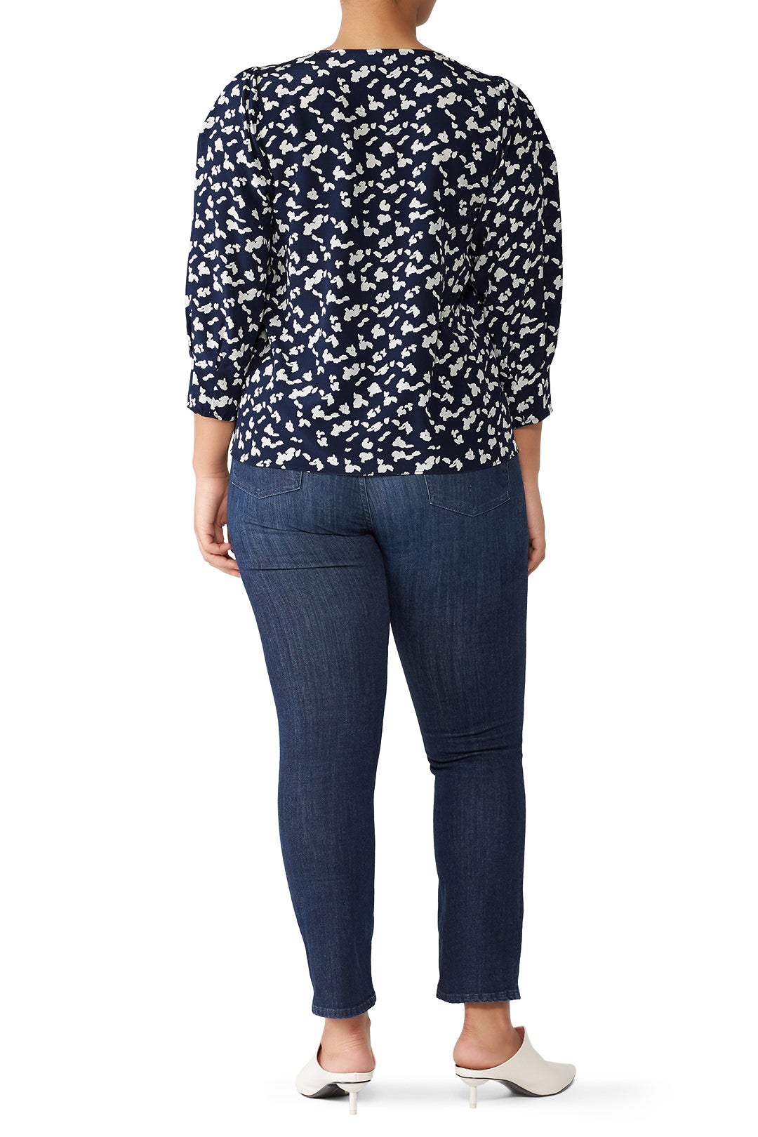 Navy Spots Rena Top by Tanya Taylor 4