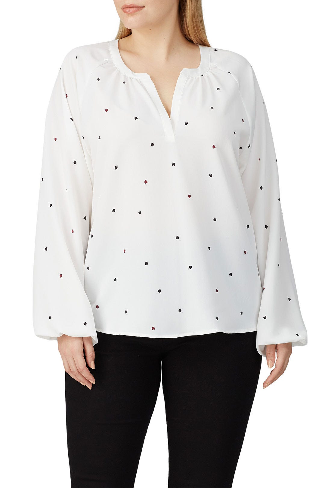 Julius V-Neck Blouse by B Collection by Bobeau 6