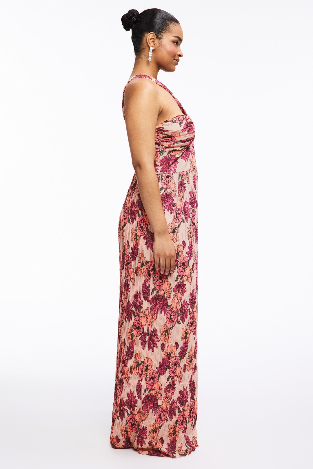 Idalia Floral Gown Peach by Dress The Population 6