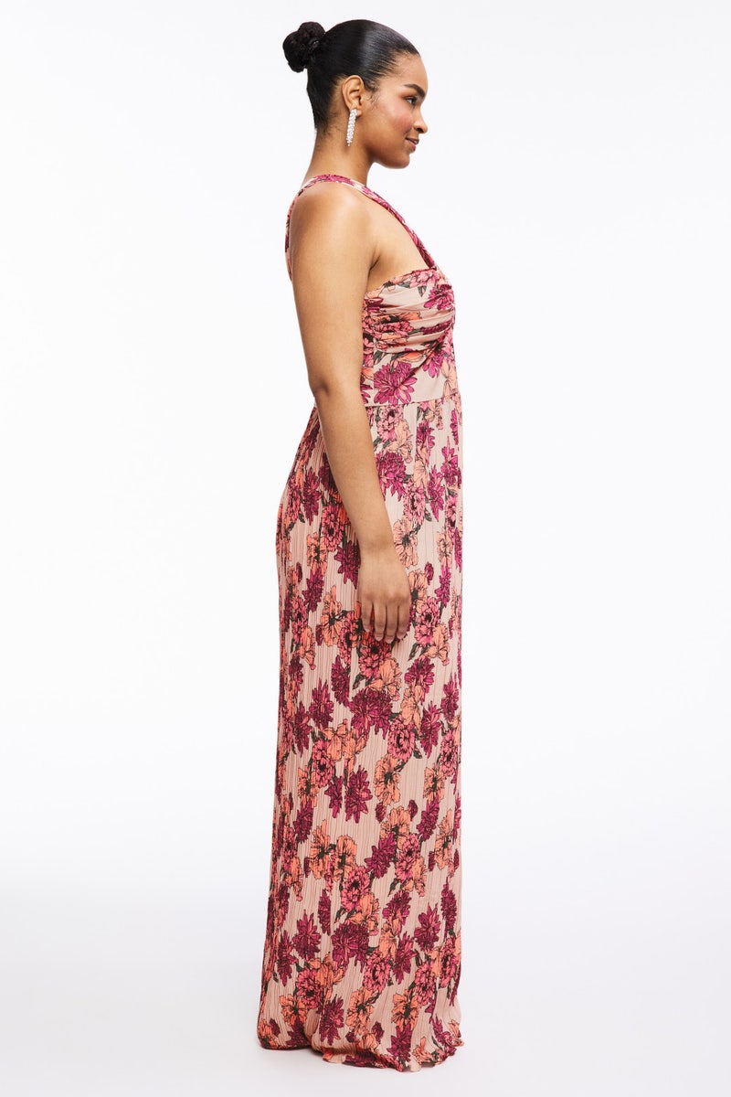 Idalia Floral Gown Peach by Dress The Population - Photo 6