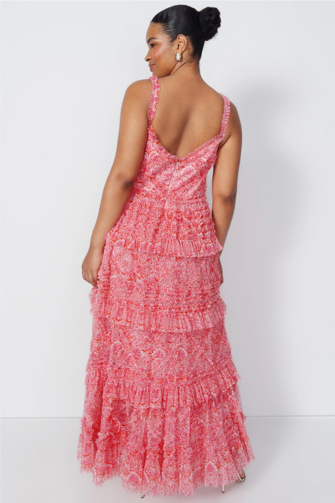 mac duggal ieena cap sleeve floral a-line dress Mac Duggal Short Flutter Sleeve Plunge V-Neck Floral Print A-Line Dress