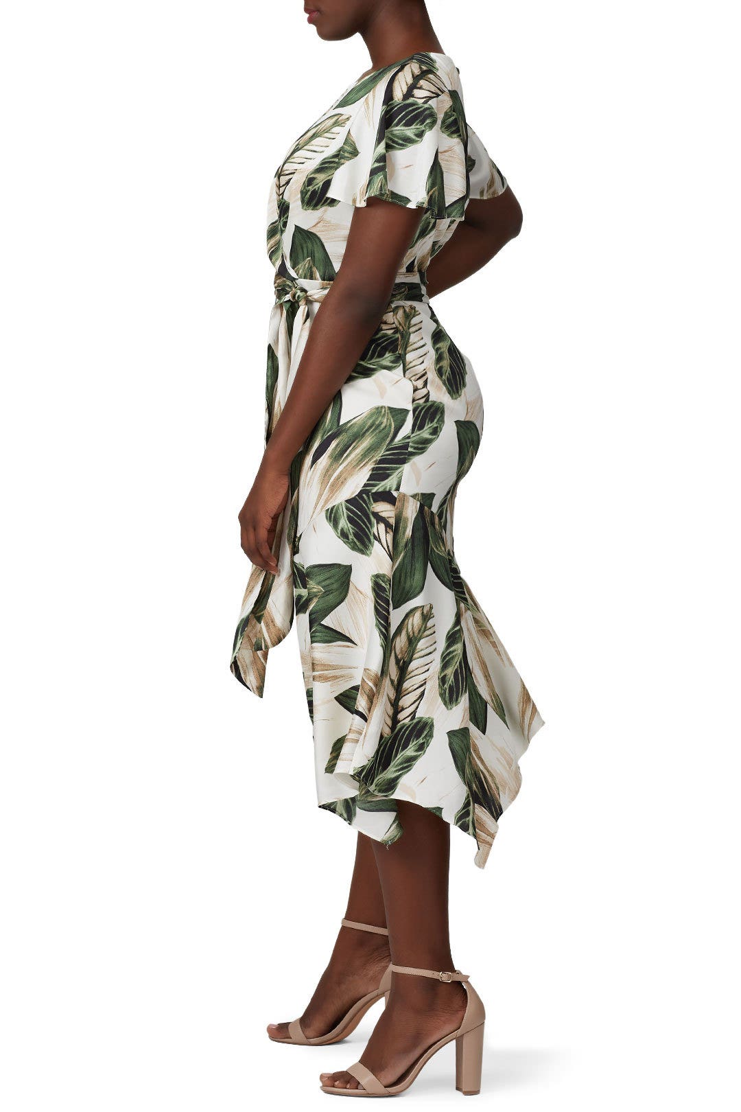 Palm Printed Tie Back Dress by Great Jones 5