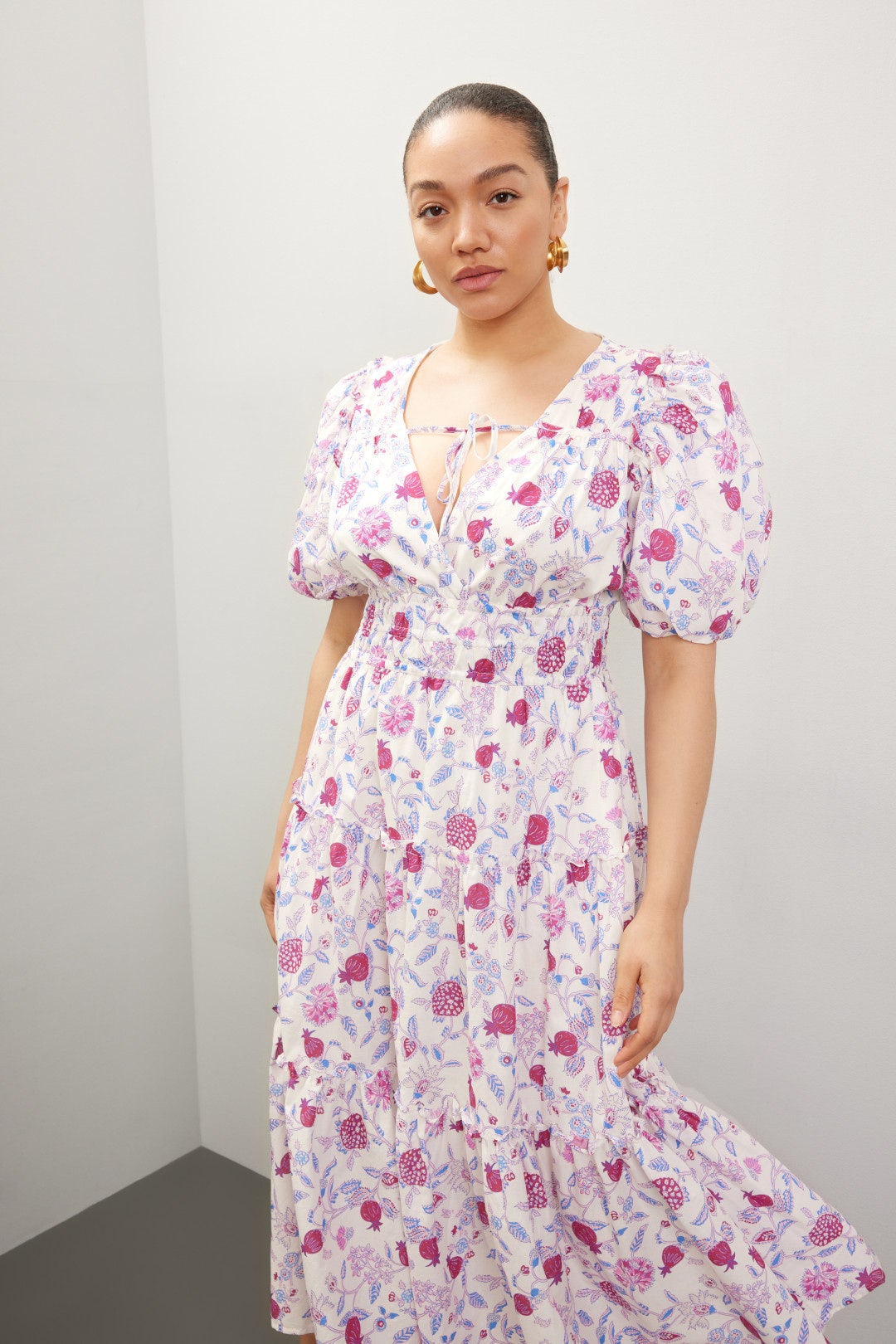 Floral Puff Sleeve Dress by Derek Lam 10 Crosby x RTR 6
