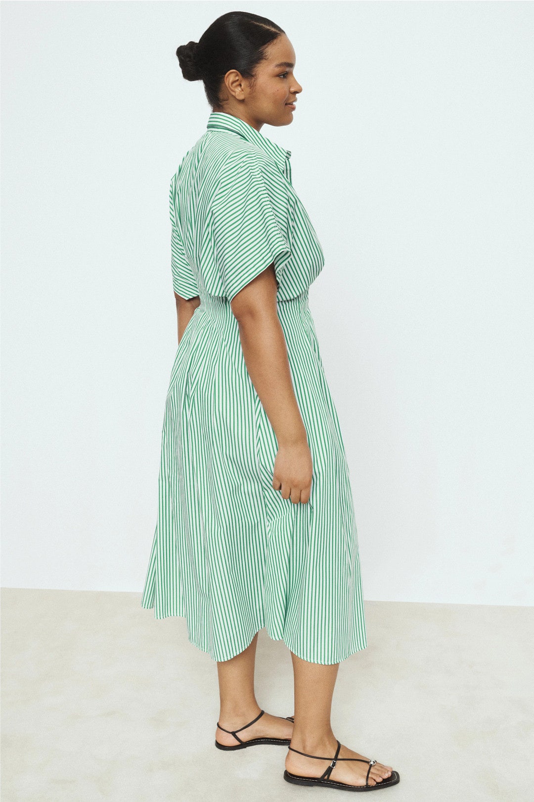 Short Sleeve Striped Collared Midi Dress by Lauren Ralph Lauren 6
