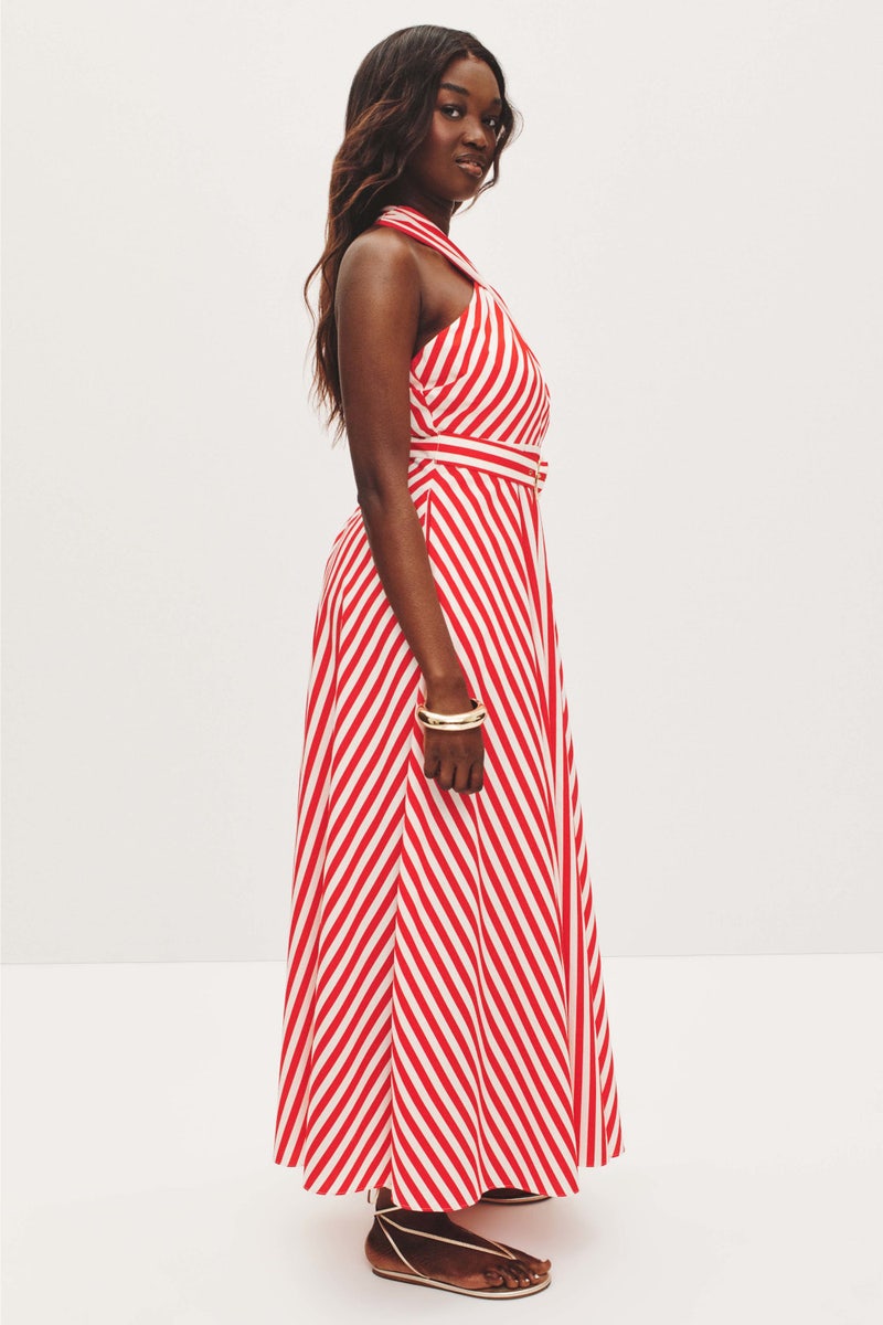 Cross Over Halter Midi Dress by TOCCIN X RTR - Photo 6