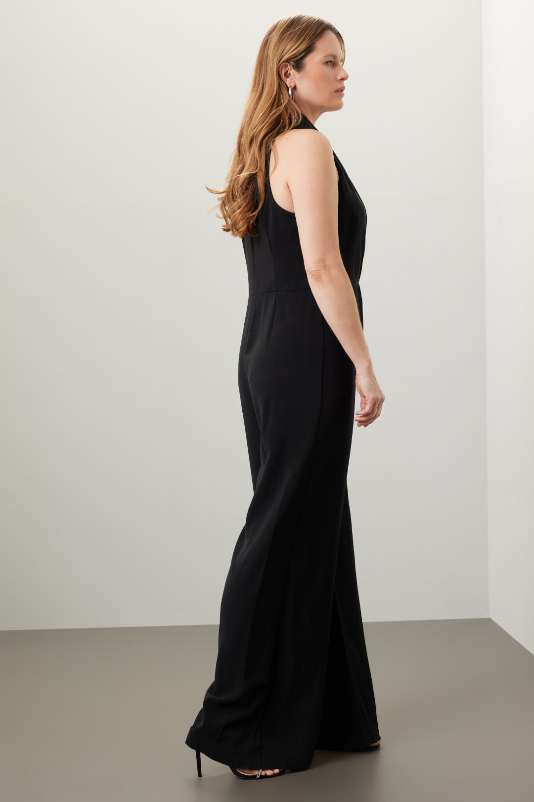 Black Tuxedo Jumpsuit by Lauren Ralph Lauren | Rent the Runway