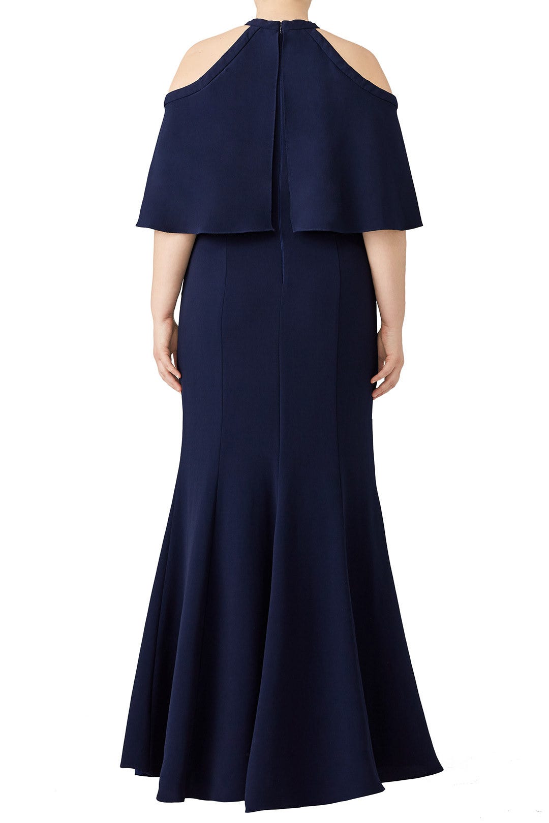 Navy Kayla Gown by Carmen Marc Valvo 4