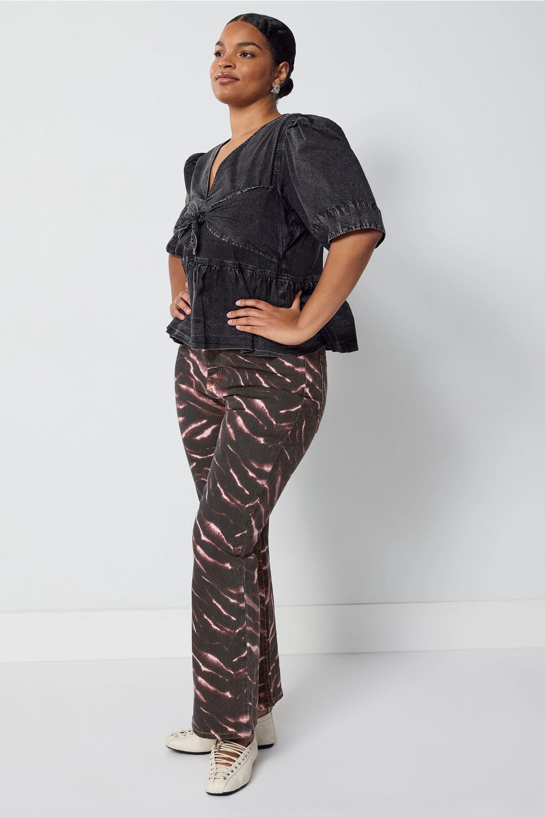 Pink Zebra Print Jeans by GANNI | Rent the Runway