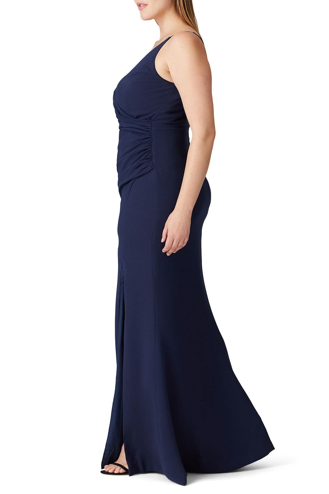 dress the population jordan plunge neck gown Jordan Gown