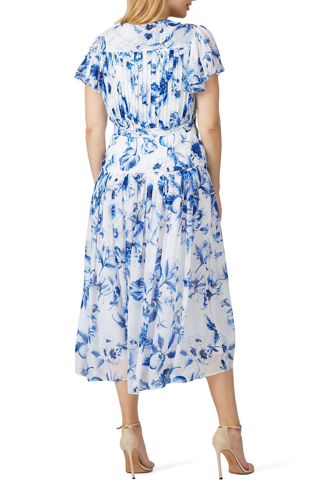 Floral Tie Waist Maxi by ML Monique Lhuillier 5