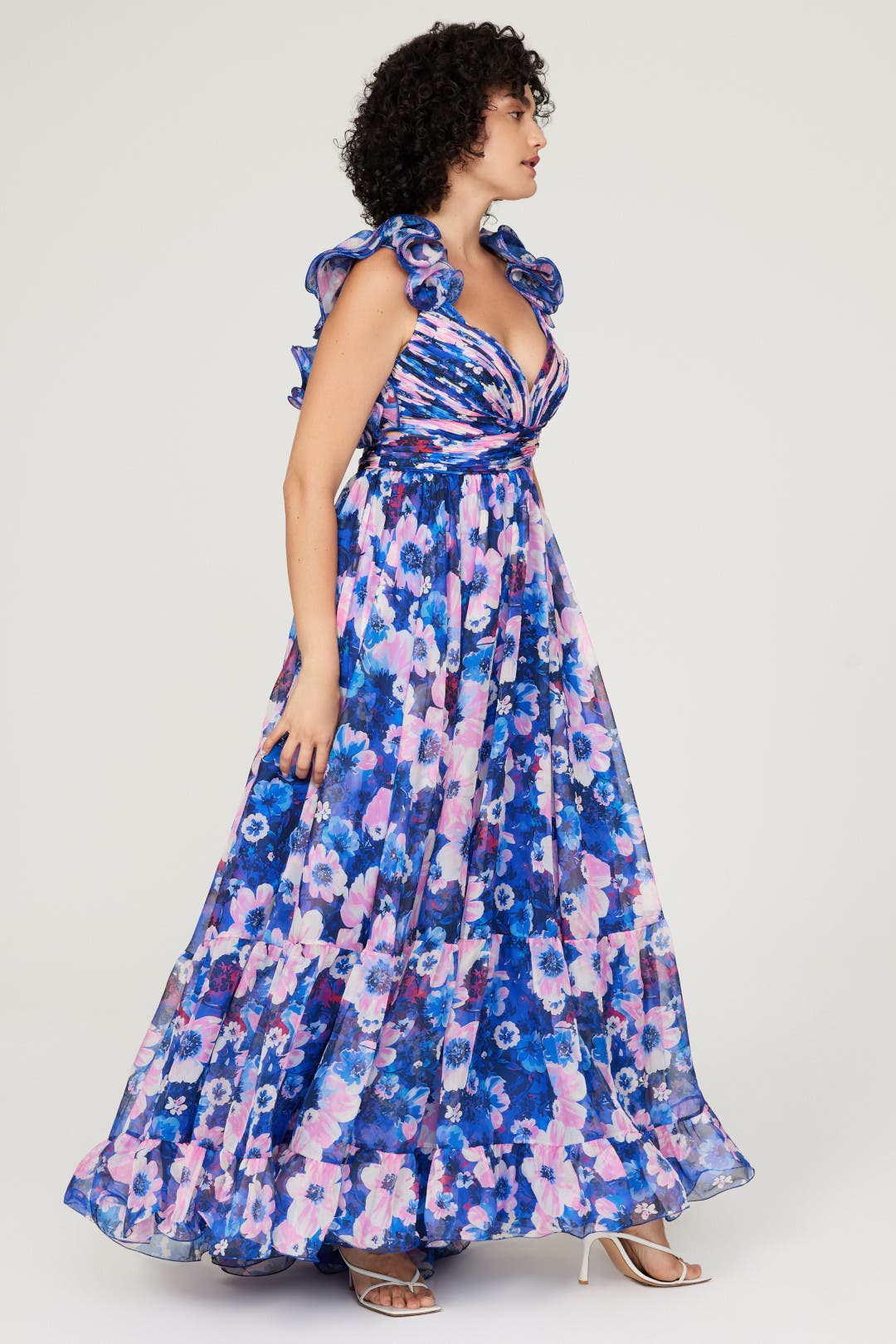【Mac Duggal】リーナフローラルマキシドレス Floral Cutout Gown by Ieena for Mac Duggal | Rent the Runway