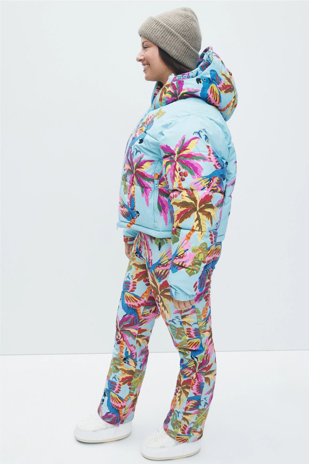Macaw Puffer Jacket by FARM Rio | Rent the Runway