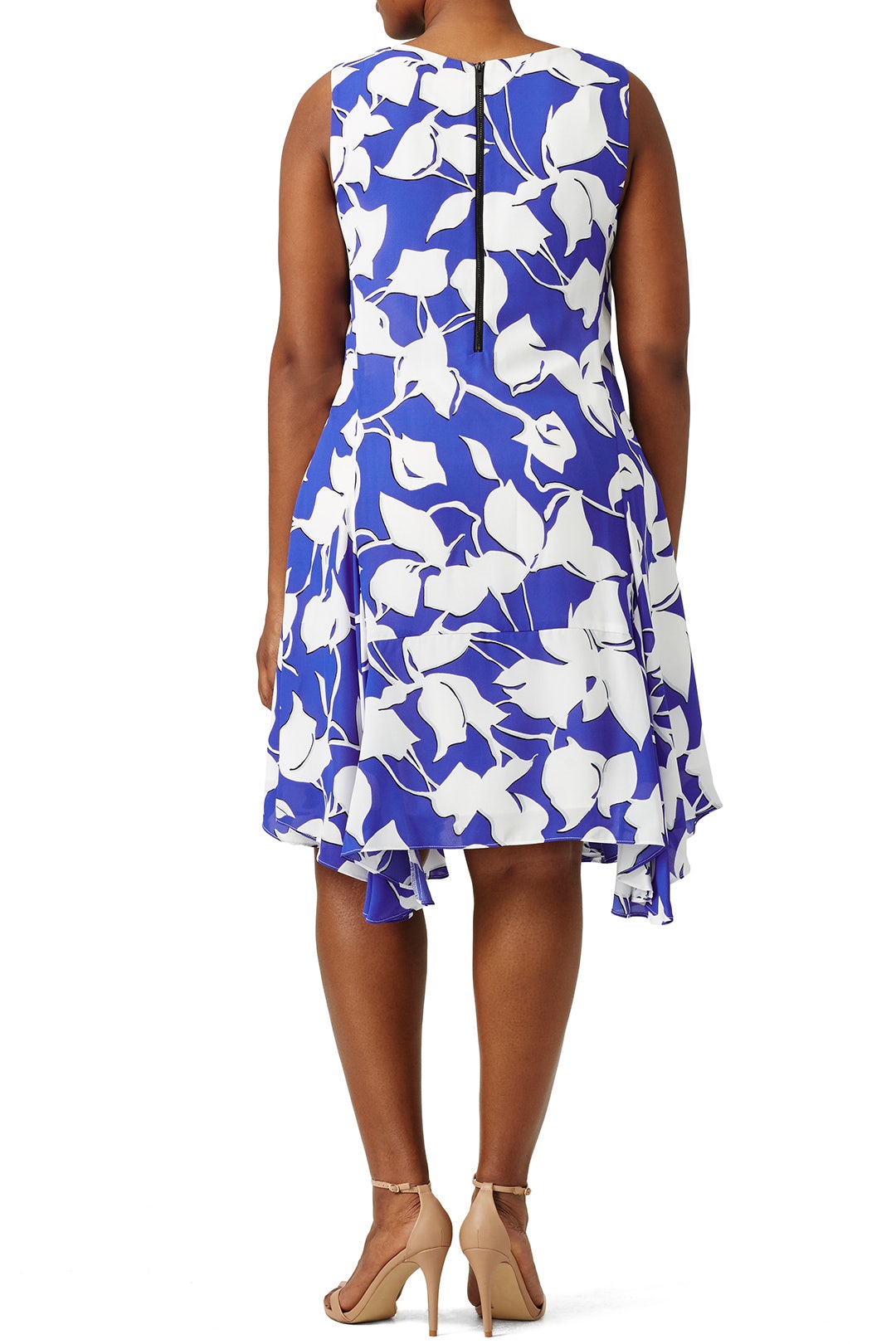 Cobalt Floral Swing Dress by Julia Jordan 4