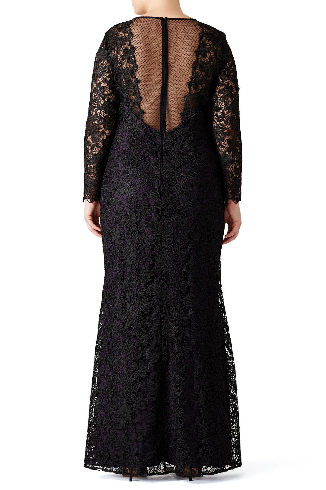 5月6日まで　最終値下げ　bluelea Lacy long Tee black Black Lace Tower Gown by ML Monique Lhuillier | Rent the Runway