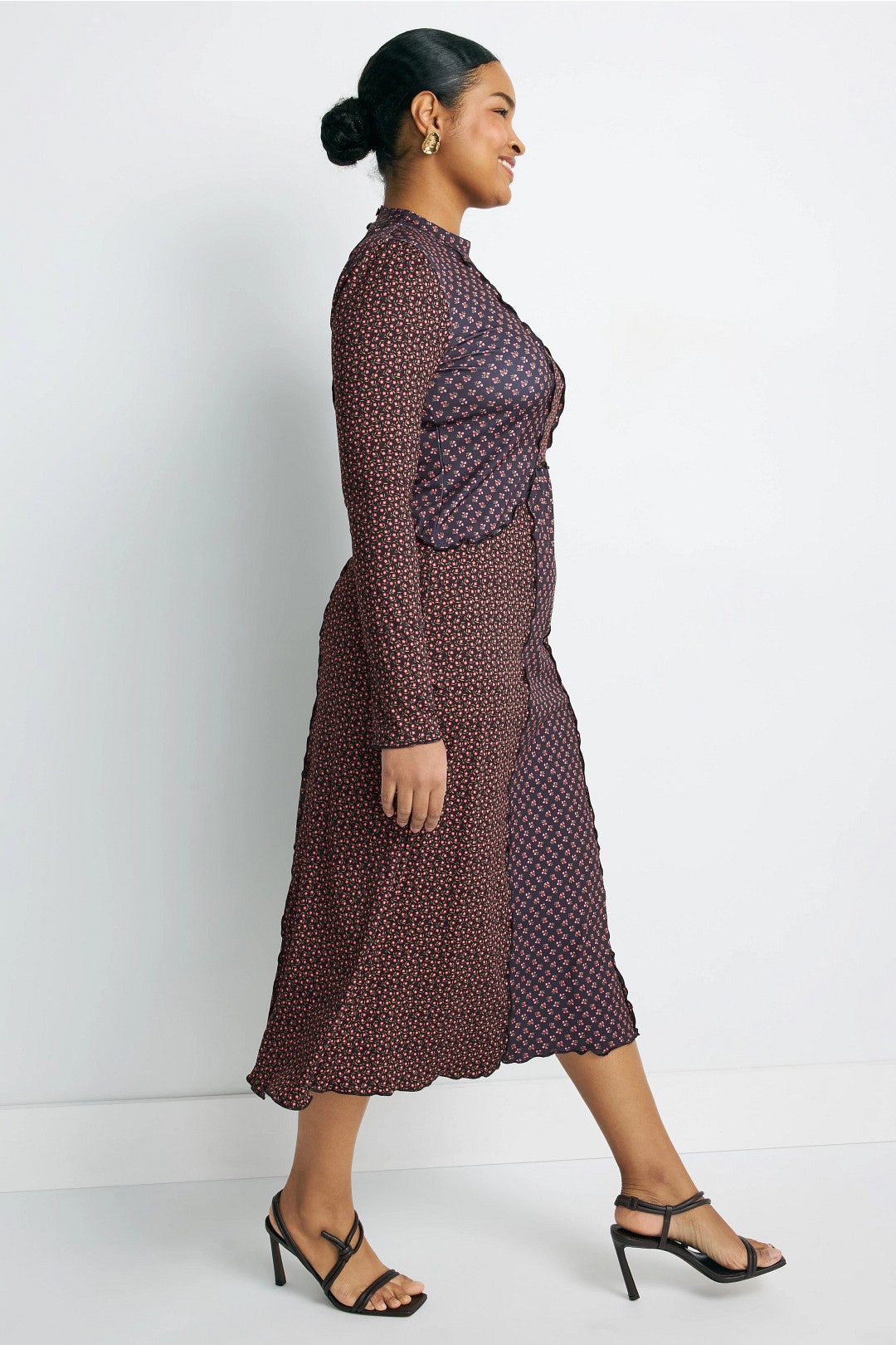 Mixed Print Jersey Midi Dress by Sea NY x RTR 6