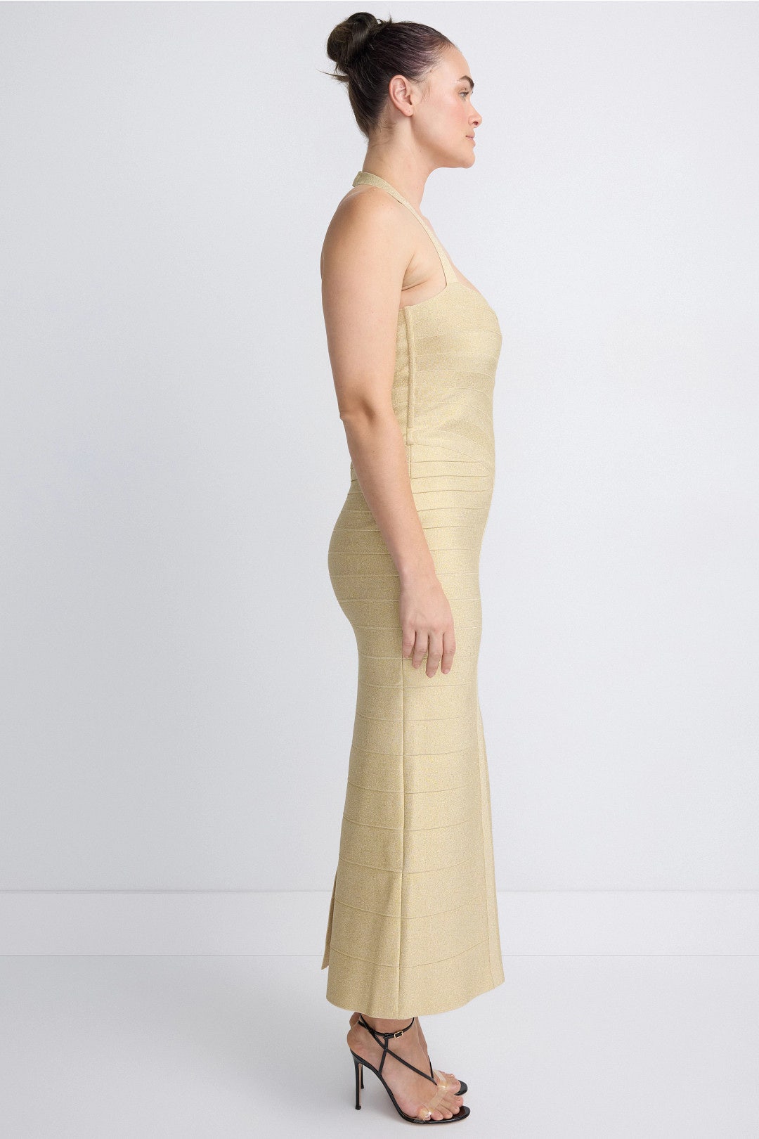 Metallic Iris Gown by Hervé Léger 6