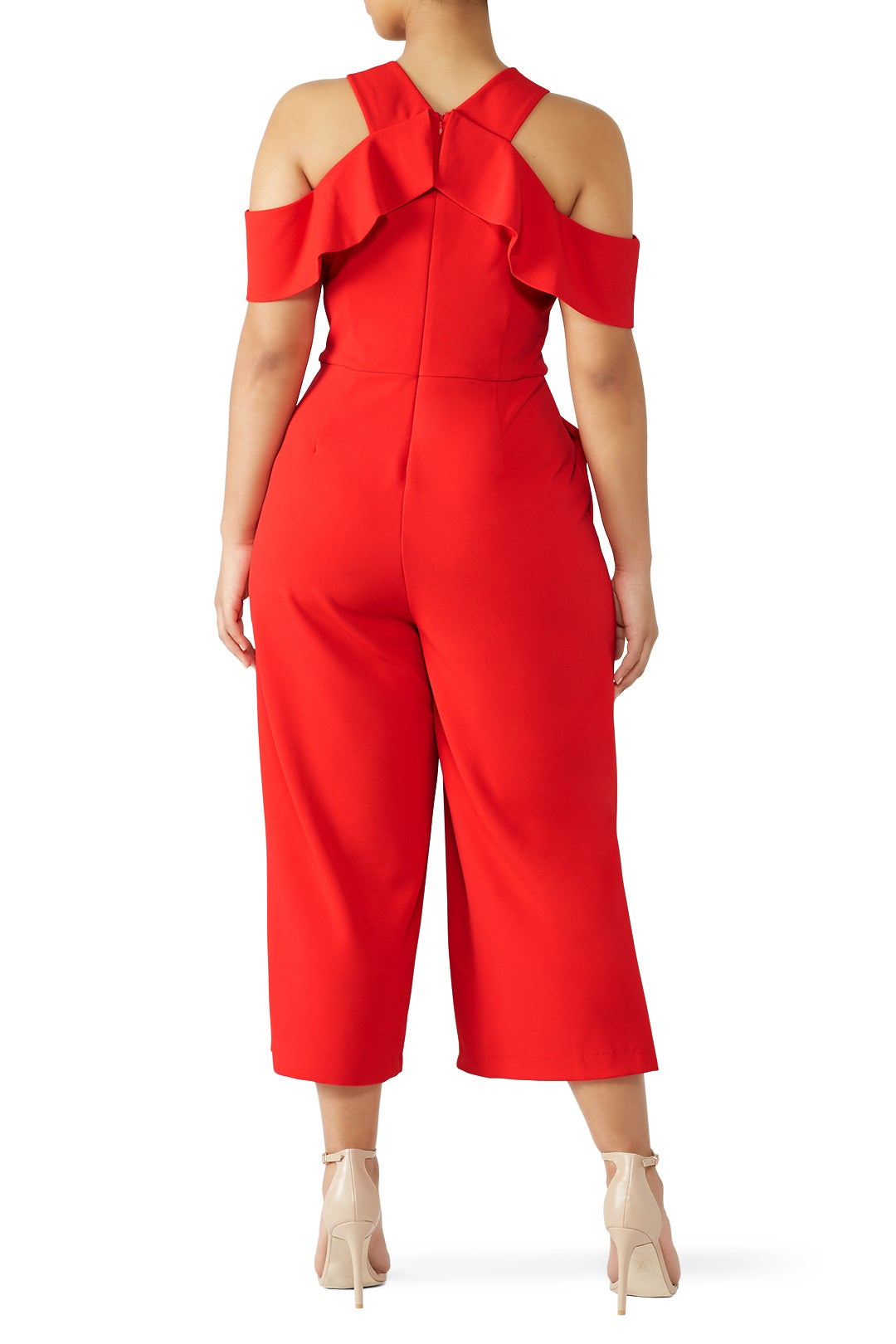 Cross Front Ruffle Jumpsuit by Slate & Willow 5