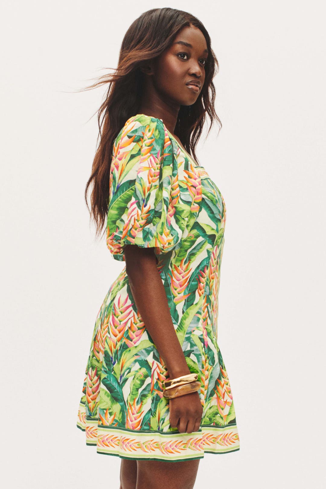 Heli Leaves Mini Dress by FARM Rio | Rent the Runway
