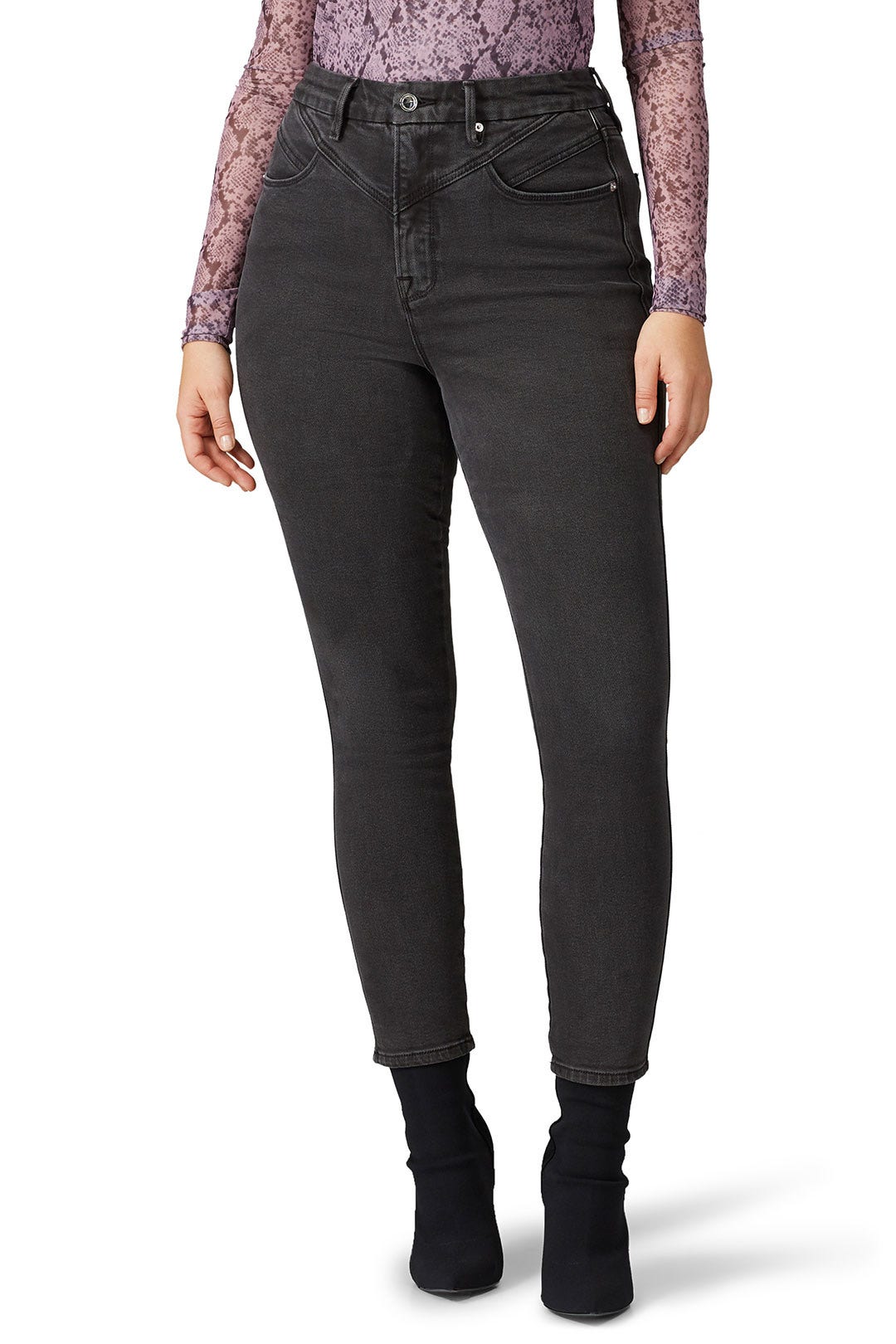 Good Yoke Curve Skinny Jeans by GOOD AMERICAN 6