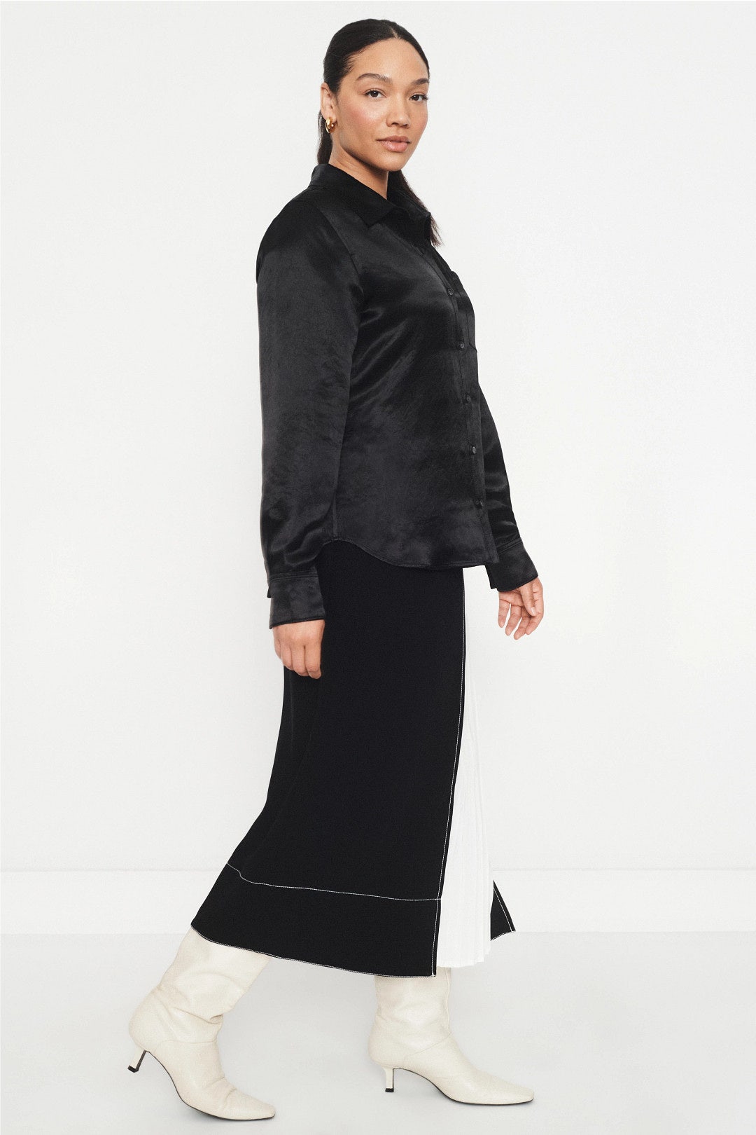 Satin Slim Button Up Shirt by 3.1 Phillip Lim 6