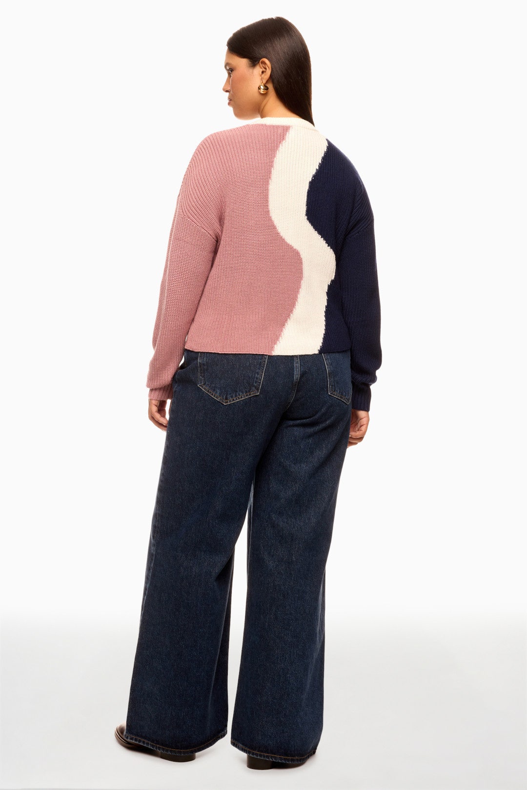 Pink and Blue Colorblock Sweater by Peter Som x RTR 6