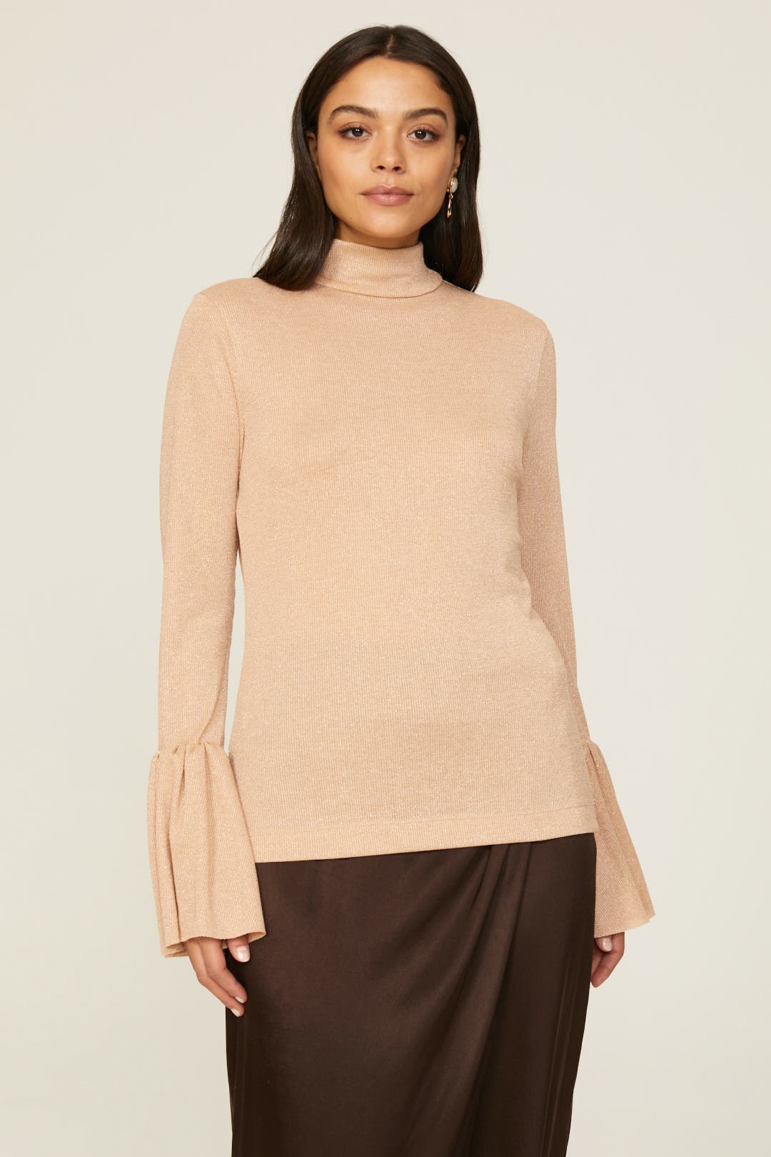 トップス BELL SLEEVE TURTLE KNIT TOPS Bell Sleeve Turtleneck by Adam Lippes x RTR | Rent the Runway