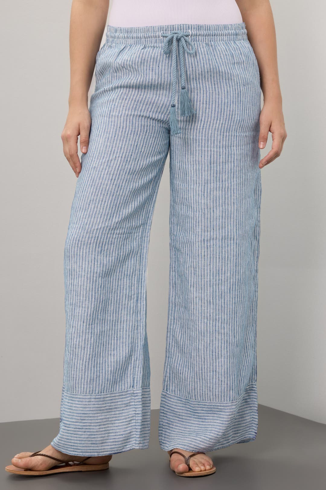 Striped Linen Pants by Lauren Ralph Lauren | Rent the Runway