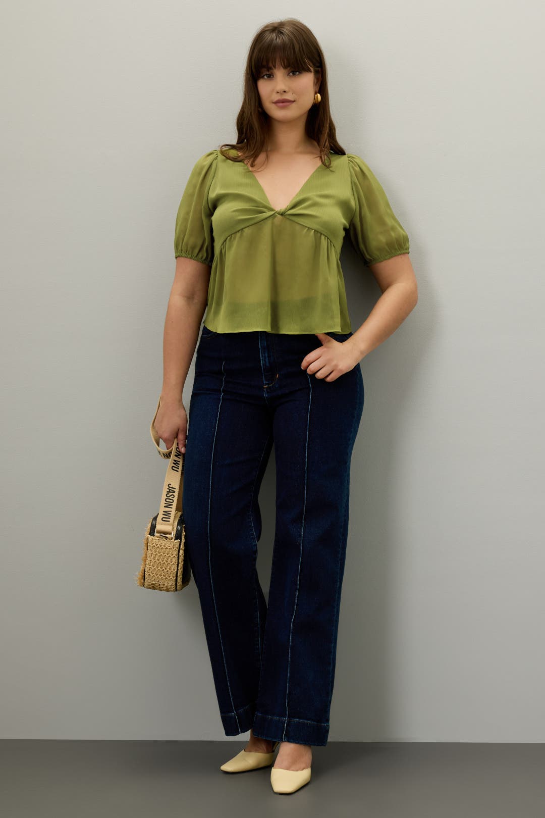 Green Sheer Top by Jason Wu x RTR | Rent the Runway