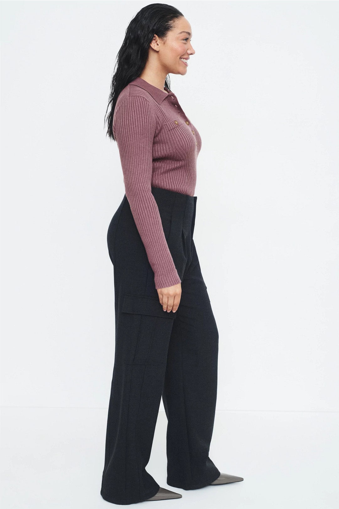 Collared Rib Sweater by Peter Som x RTR 6