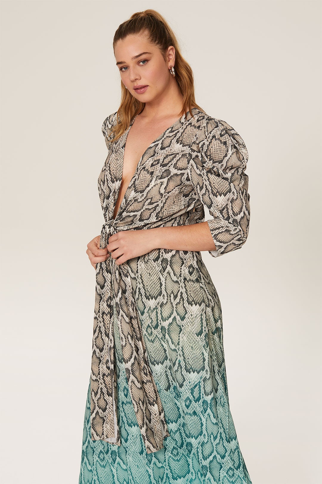 Ellis Ombre Snake Print Dress by AFRM 6