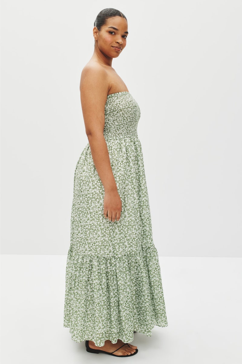 Floral Print Smocked Midi Dress by MICHAEL KORS - Photo 6