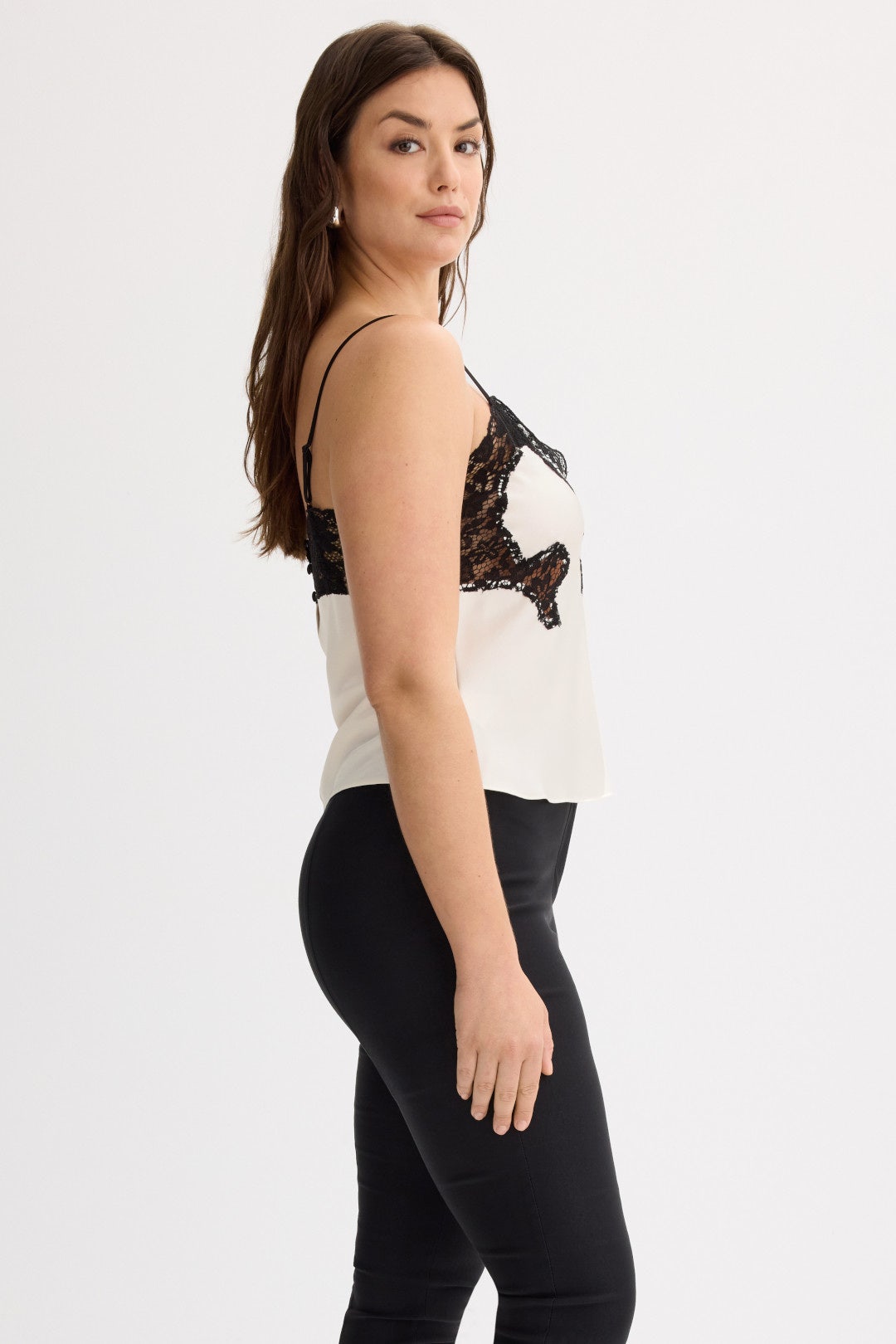 Lace Trim Cami by Ronny Kobo x RTR 6