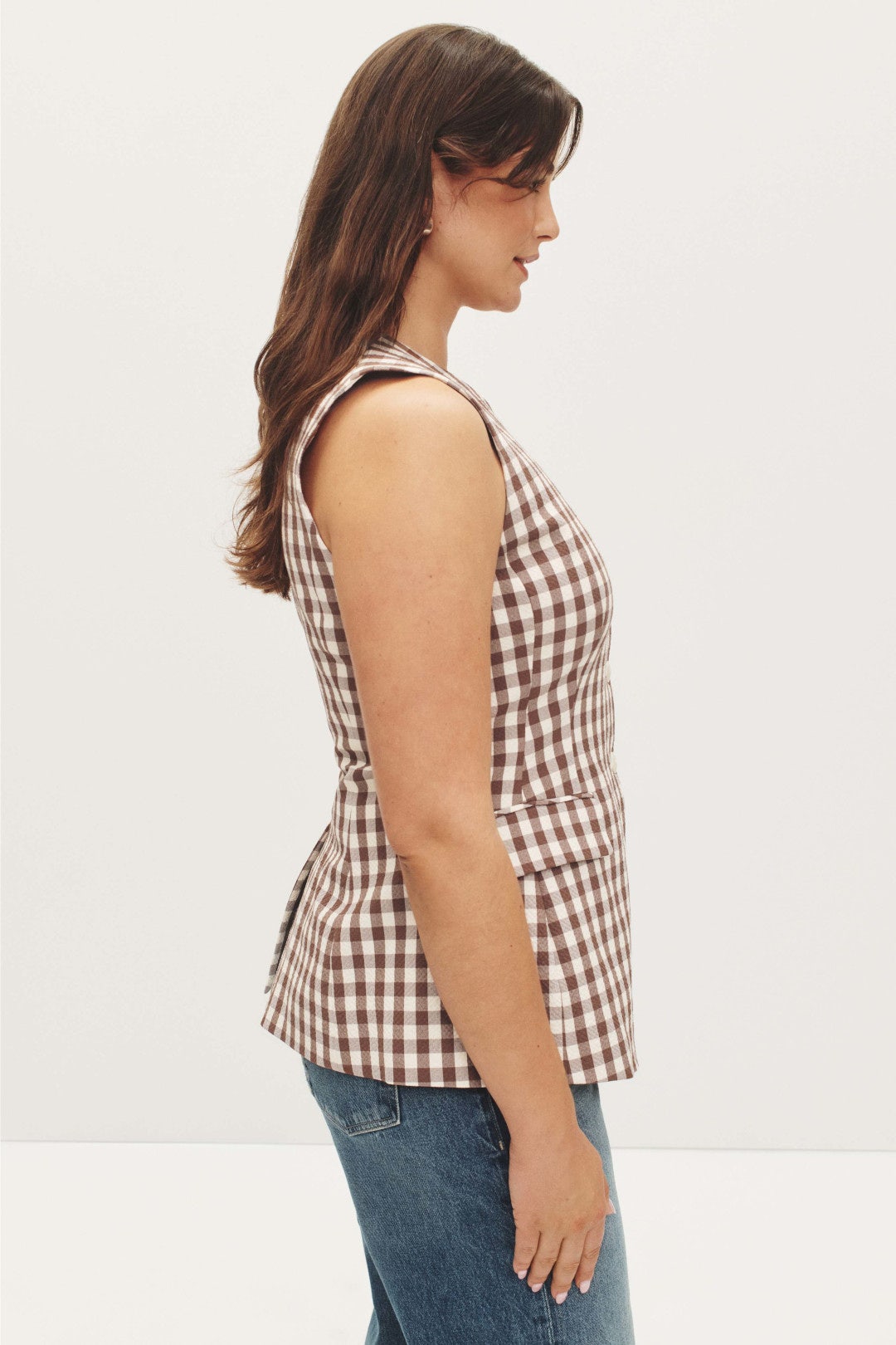 Checkered Lois Vest by Veronica Beard 6