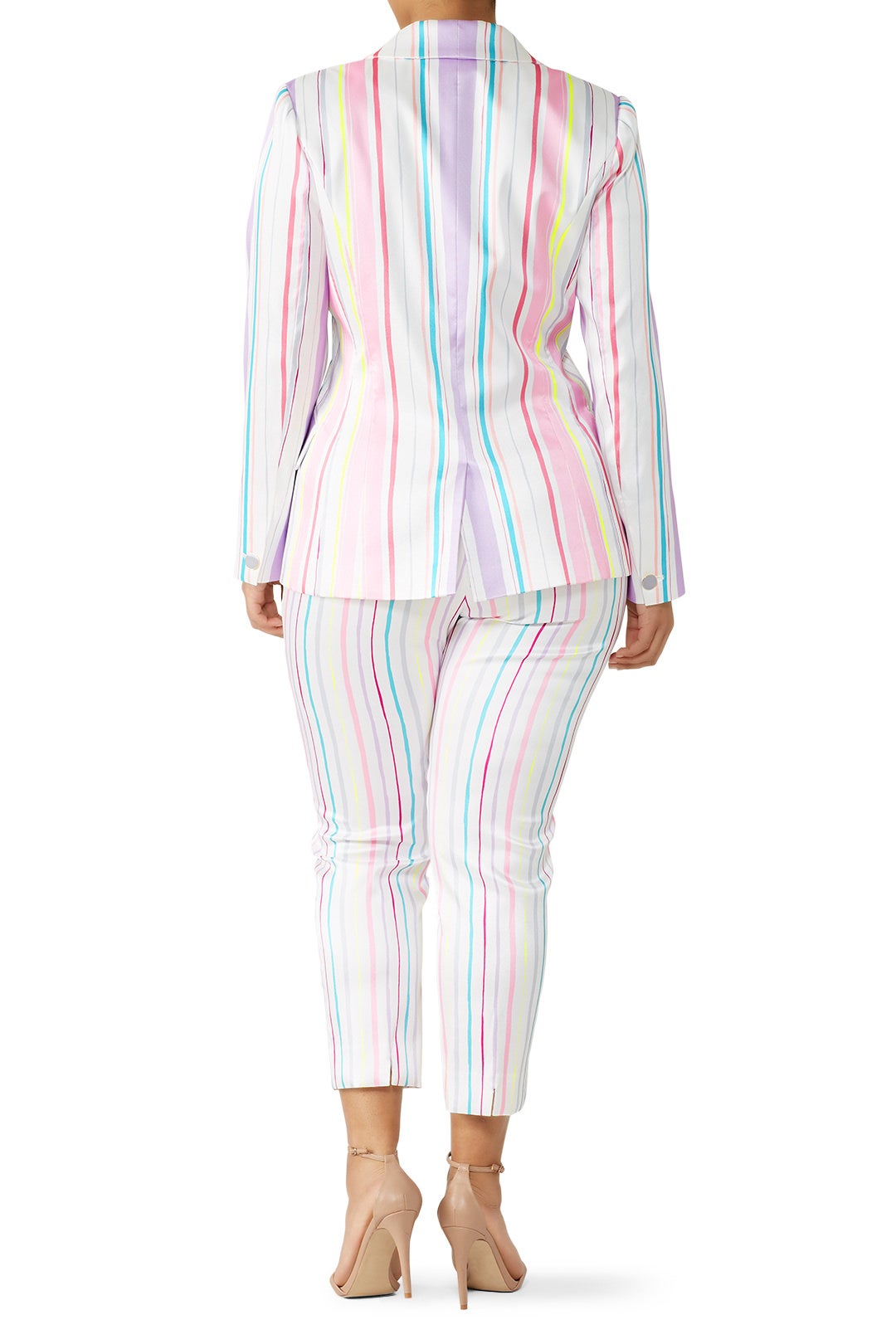 Pastel Striped Blazer by Badgley Mischka 5
