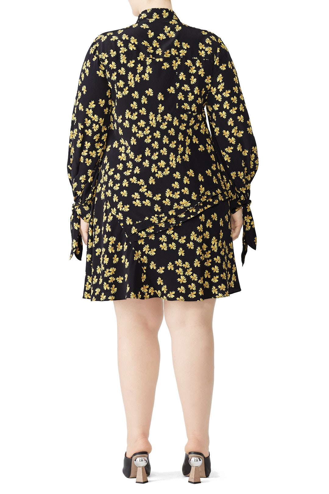 Pleated Floral Shirtdress by DEREK LAM 4