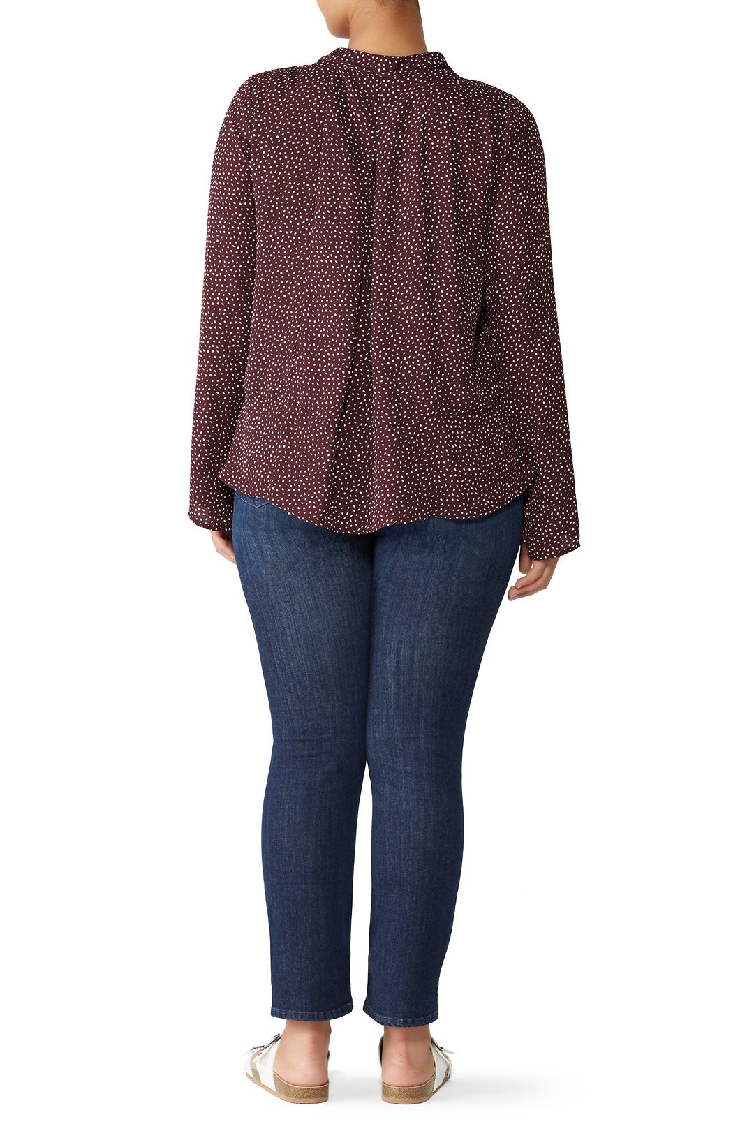 Samara Tie Neck Blouse by B Collection by Bobeau 5