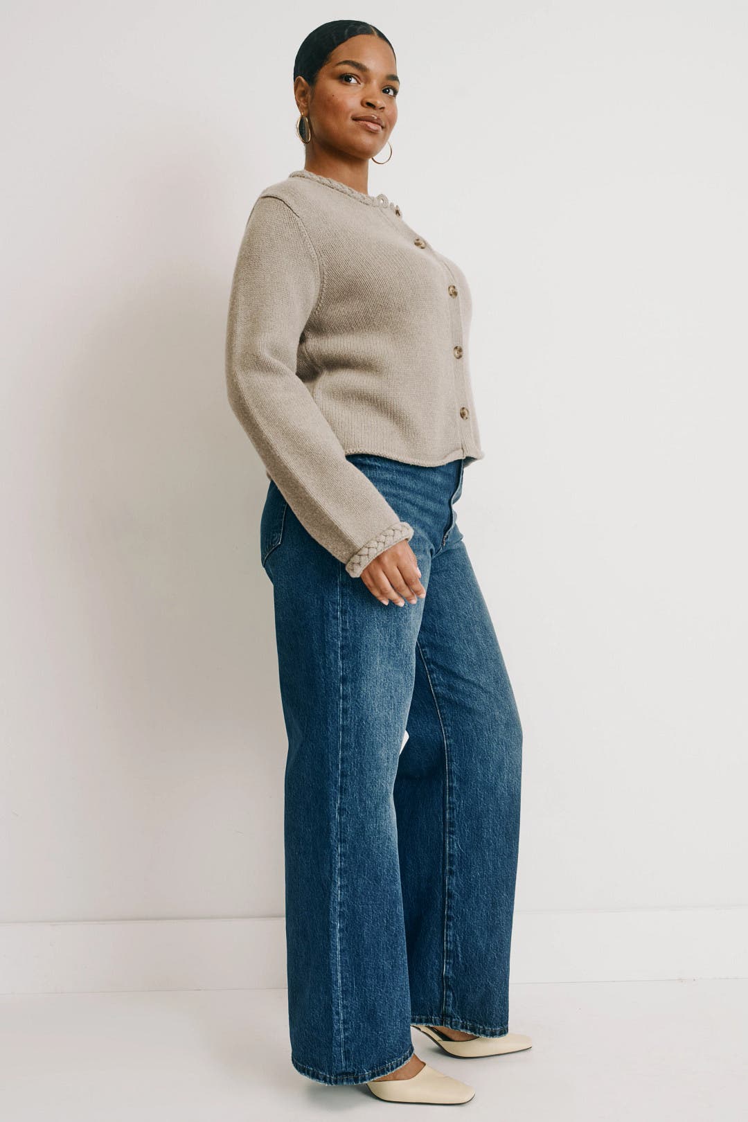 Doris Braided Cardigan by Ciao Lucia | Rent the Runway