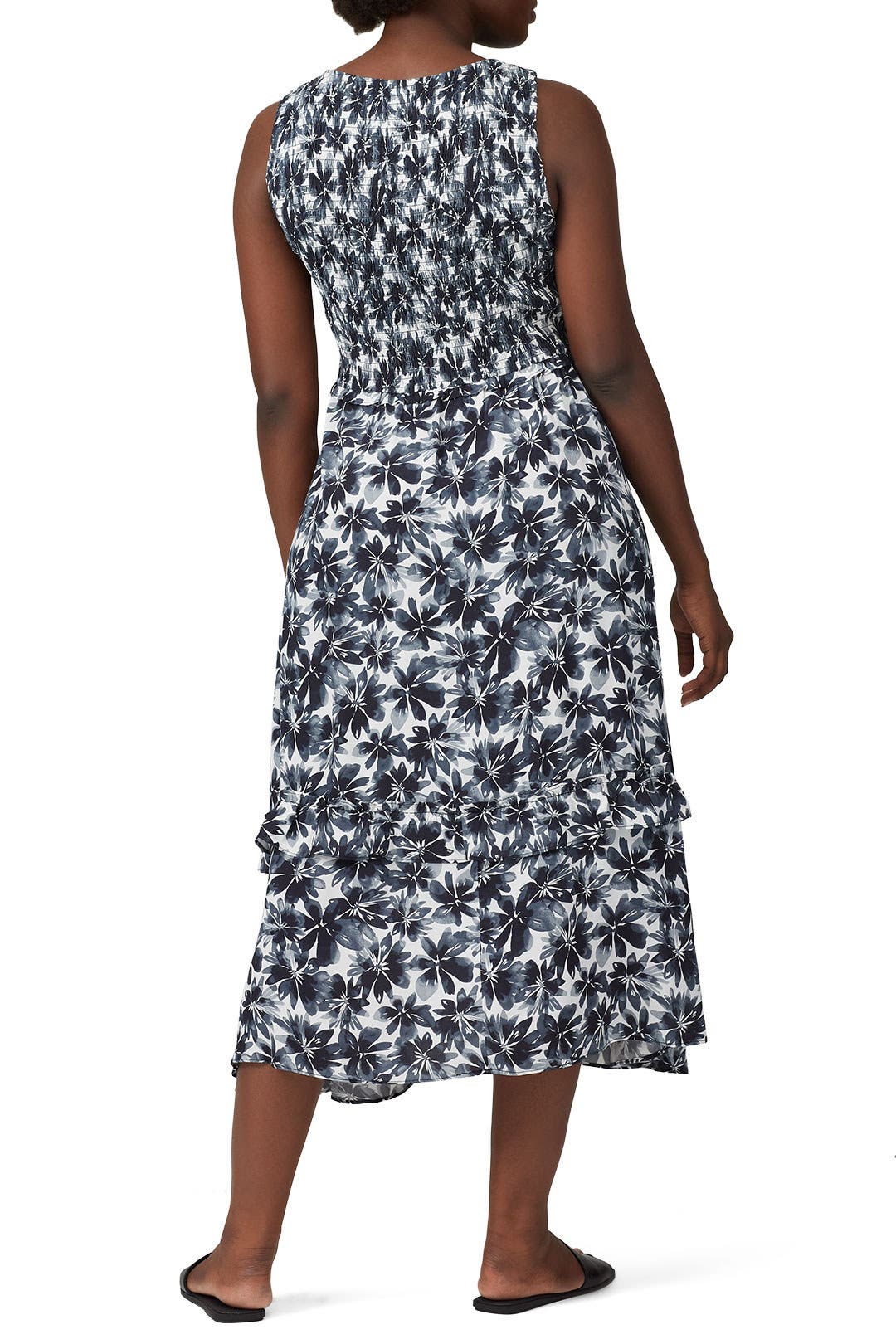 ワンピース Flower Hand Printed Tucked Dress 1 Flower Hand Printed Tucked Dress 1